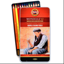 Карандаши акварельные "Mondeluz", 12 цветов