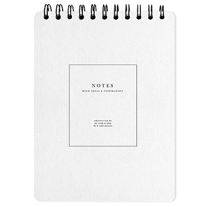 Блокнот "Notes", А5, 50 листов, в клетку, белый