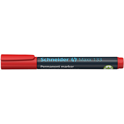 Маркер перманентный "Schneider Maxx 133", красный - 3