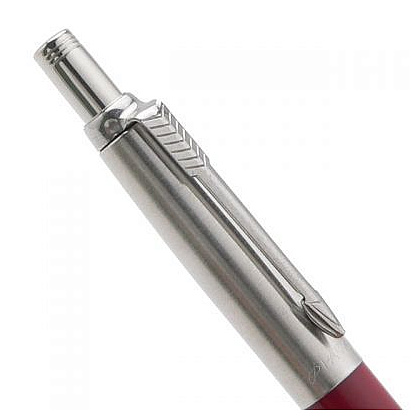 Ручка шариковая автоматическая "Parker Jotter Kensington Red CT", 0.7 мм, красный, серебристый, стерж. синий - 3
