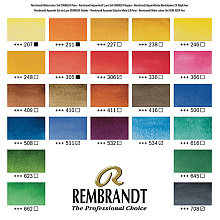 Набор красок акварельных "Rembrandt", 24 цвета, кюветы