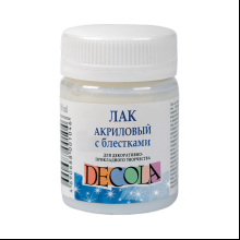 Лак акриловый "Decola" с блестками, 50 мл