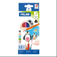 Цветные карандаши "Milan 231", 12 цветов