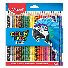 Цветные карандаши "Color' Peps Animal", 24 цвета