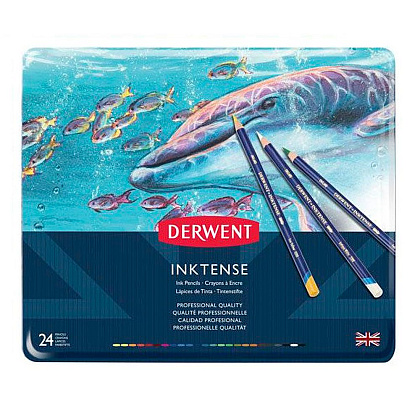 Набор акварельных карандашей "Inktense", 24 цвета - 2