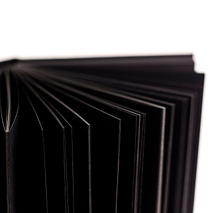 Скетчбук для графики "GrafArt. Total Black", 14.5x19 см, 150 г/м2, 80 л, черный - 2