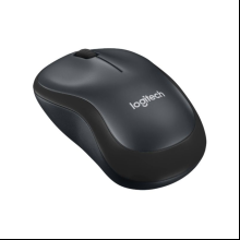 Мышь "Logitech M185", беспроводная, USB, черный, серый