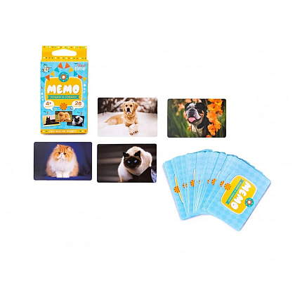 Игра настольная "МЕМО. Кошки и собаки" - 3