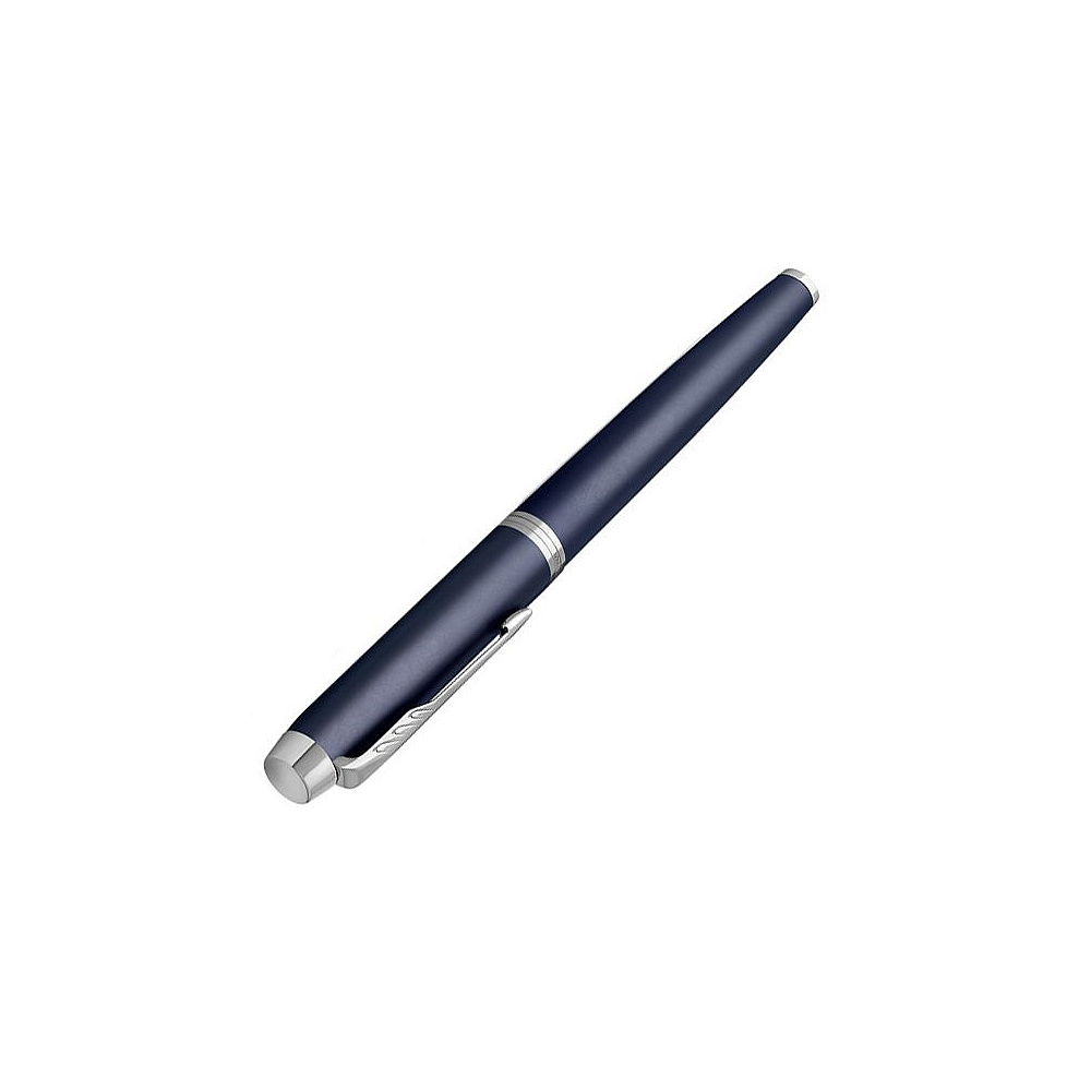 Ручка перьевая "Parker IM Matte Blue CT", F, синий, серебристый, патрон черный - 4