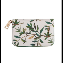 Кошелек "Flora. Олива", белый, зеленый