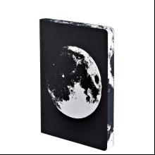 Блокнот "Graphic L Moon", А5, 128 листов, в точку, черный