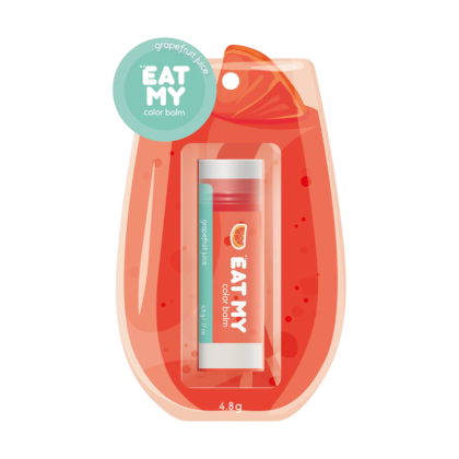 Бальзам для губ "Eat My" оттеночный, 4.8 г, аромат грейпфрутовый фреш 
