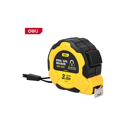 Рулетка Deli YS EDL3795, 3 м х 16 мм, желтый, черный - 3