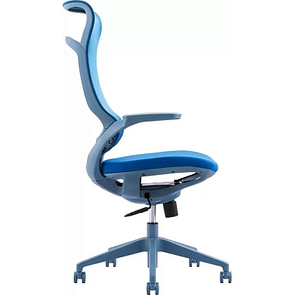 Кресло для руководителя EVERPROF Spirit, сетка, синий - 3