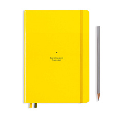 Блокнот "Leuchtturm1917. Bauhaus Edition", А5, 125 листов, точка, лимонный