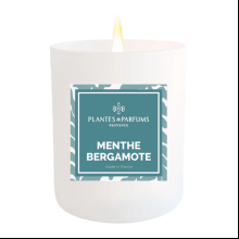 Свеча ароматическая PLANTES&PARFUMS "Bergamot Mint", 180 гр