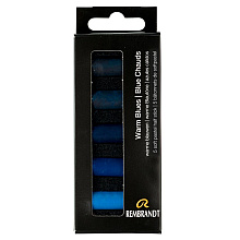 Набор мягкой пастели "Rembrandt Half Pastel", 5 цветов, теплые синие