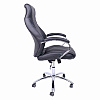 Кресло для руководителя AksHome "Mastif", натуральная кожа, хром, черный - 3