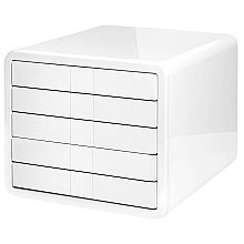 Блок из 5-и лотков закрытый "iBox", закрытый, белый