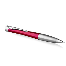 Ручка шариковая автоматическая Parker "Urban Core K314 Vibrant Magenta CT", 1.0 мм, пурпурный, серебристый, стерж. синий