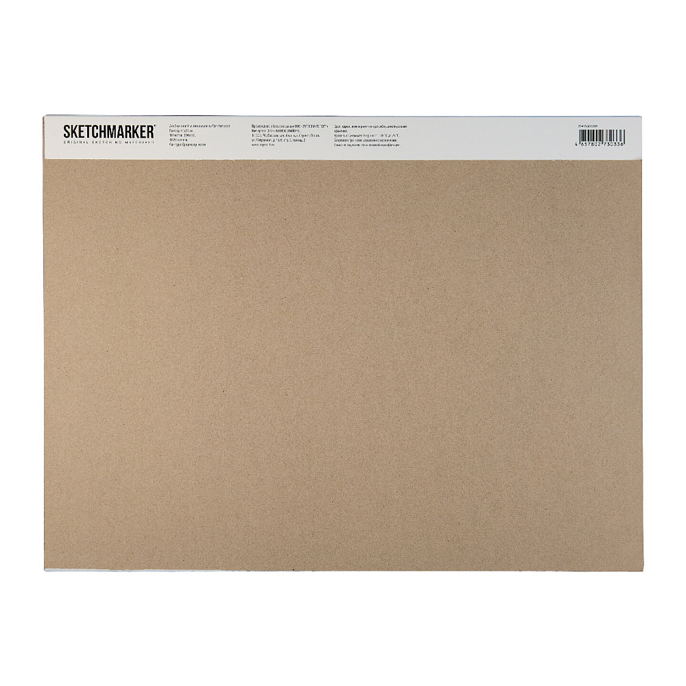 Блок бумаги для акварели "Sketchmarker", А3, 300 г/м2, 10 листов, среднезернистая - 4