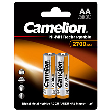 Аккумулятор Camelion NH-AA2700BP2 24/384, 1.2V, 2700 мА/ч, 2 шт.