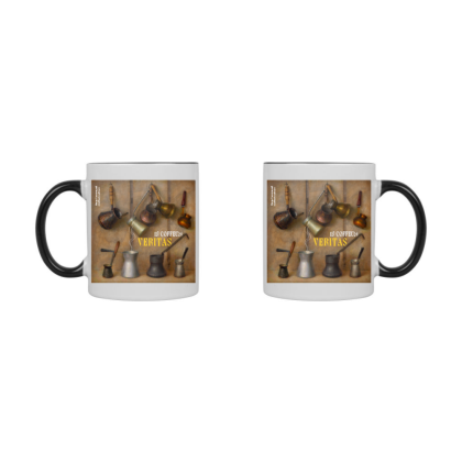 Кружка керамическая "Coffee tradition. Игорь Свентицкий", 320 мл, белый, черный