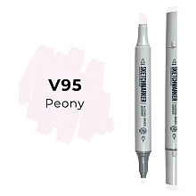 Маркер художественный "Brushmarker", двухсторонний, V95 пион