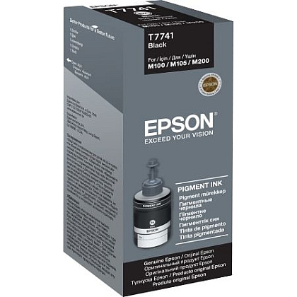 Контейнер с чернилами Epson T7741 140мл, (M100/105/200/205) черн.