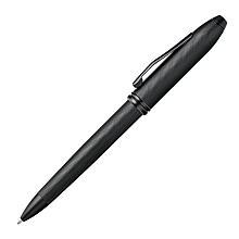 Ручка шариковая Cross "Townsend Black Micro Knurl", 0.7 мм, черный, стерж. черный