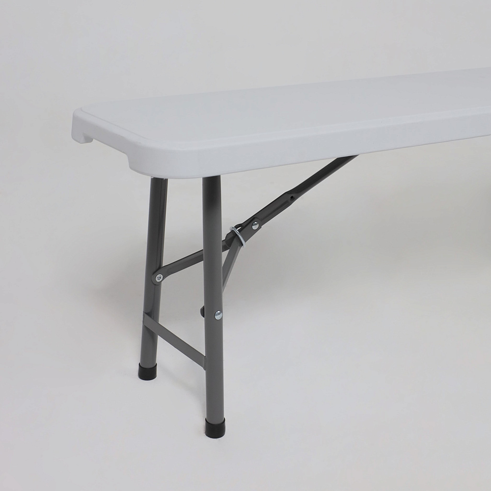 Скамья складная Bench AKS тип 2, 2400х300х430 мм, белый - 4
