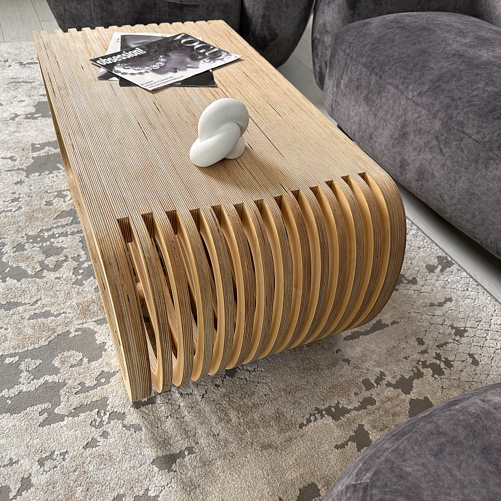 Журнальный столик Karlinwood EIGHT 1040x525x450 мм, фанера натуральная  - 4