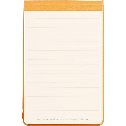 Блокнот "Rhodiarama Webnotepad" на резинке, A5, 96 листов, линейка, оранжевый - 2