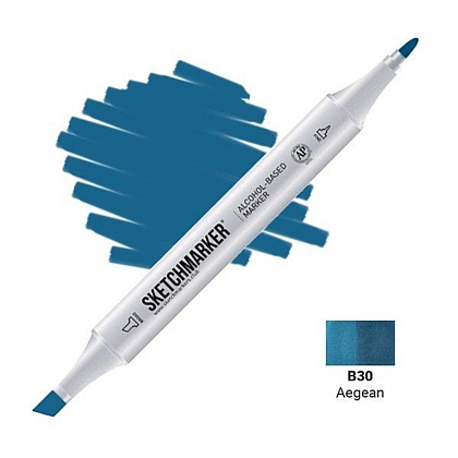 Маркер художественный "Brushmarker", двухсторонний, B30 эгейское море 