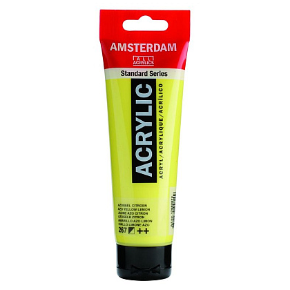 Краски акриловые "Amsterdam", 267 желтый лимонный, 120 мл, туба