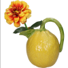 Ваза "Lemon", фаянс, желтый, зеленый - 3