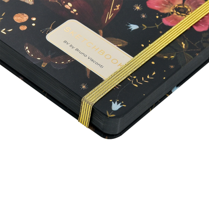 Скетчбук "Fauna. Бабочки. Южная ночь", 14.6х21.3 см, 100 г/м2, 100 листов, черный - 3