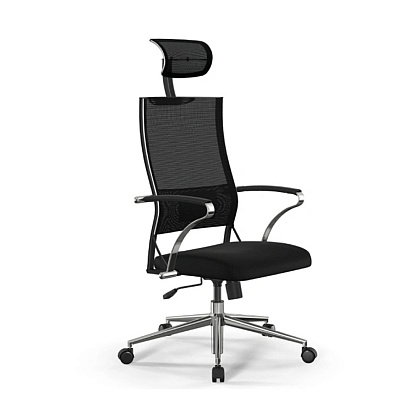 Кресло компьютерное ErgoLife Sit Air-180 B2-290K, ткань, сетка, черный