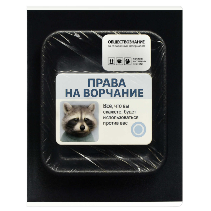 Тетрадь предметная "Права на ворчание. Обществознание", А5, 48 листов, клетка