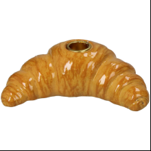 Подсвечник "Croissant", полирезина, коричневый