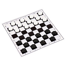 Игра настольная "Шашки", мягкое поле