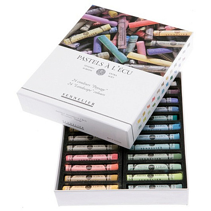 Пастель сухая "À l'écu Pastel. Коллекция пейзажей", 24 цвета
