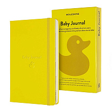 Блокнот на резинке "Passion Baby Large", А5, 200 листов, линейка, желтый