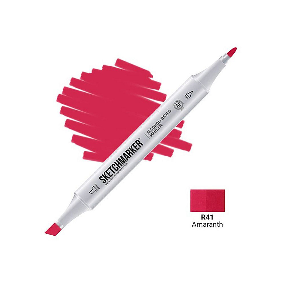 Маркер перманентный двусторонний "Sketchmarker", R41 амарант