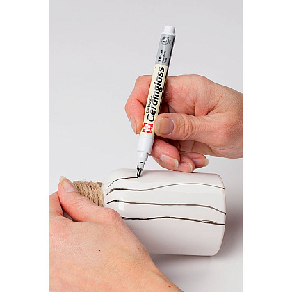 Маркер для стекла и керамики "Pen-Touch CeramGlass" Fine, 1 мм, оранжевый - 3