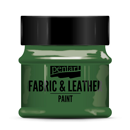 Краска для текстиля "Pentart Fabric & Leather paint", 50 мл, зеленый