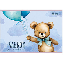 Альбом для рисования "Мишки TEDDY", A4, 24 листа