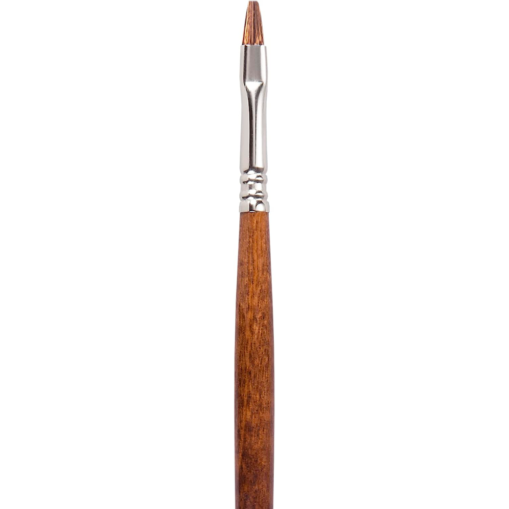 Кисть "Escoda Versatil Brush L/H", синтетика, темно-коричневый, плоская, №6 - 2