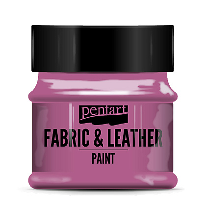 Краска для текстиля "Pentart Fabric & Leather paint", 50 мл, пурпурный