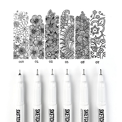 Ручка капиллярная "Sketchmarker", 0.7 мм, черный - 9